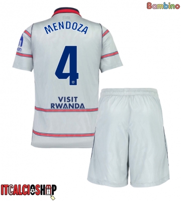 Atletico Madrid Rodrigo Mendoza #4 Terza Maglia Bambino 2026-27 Manica Corta (+ Pantaloni corti)